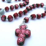 Red Rose Rosary with Immaculate Hearts