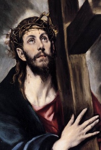 Jesus carrying his cross