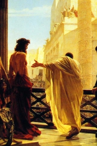 Jesus Scourged - Jesus Before Pilate