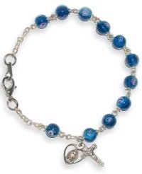 Glass Bead Rosary Bracelets